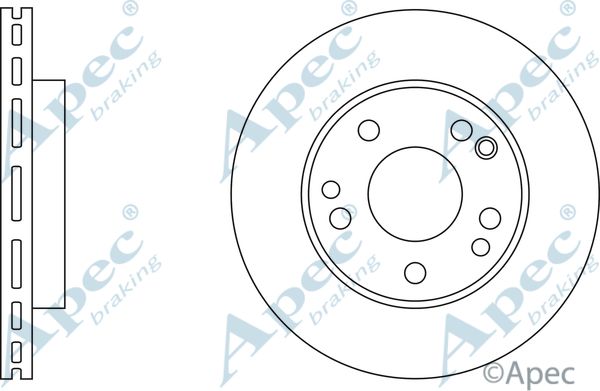 APEC BRAKING Jarrulevy DSK552